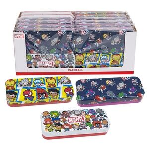 Marvel Kawaii Tin Pencil box - 12pcs